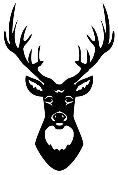Vector Deer Head Silhouette Stock Vector Image By ©lilac Design 192942834