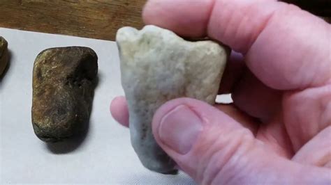Native American Stone Tools And Artifacts ~ Three Effigies In About An