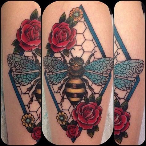 Bee Lace Tattoo Bee Tattoo Honeycomb Tattoo Small