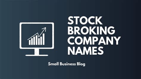 Best Stock Broking Company Names Youtube