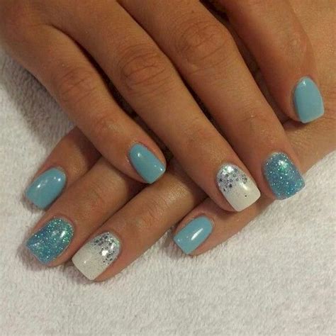 53 Amazing Blue Glitter Nail Design Ideas That You Must Try Blue