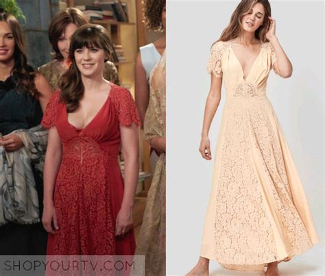 New Girl Season 5 Episode 22 Jess Red Lace Maxi Dress Shop Your Tv New Girl Outfits Red