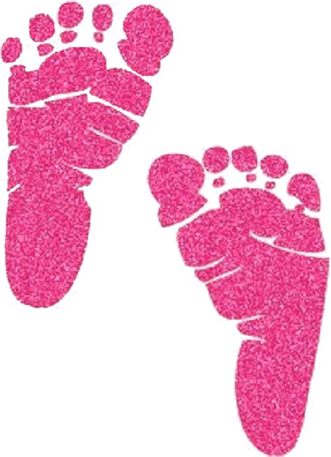 Download Clipart Free Library Pink Baby Footprints Clipart Baby