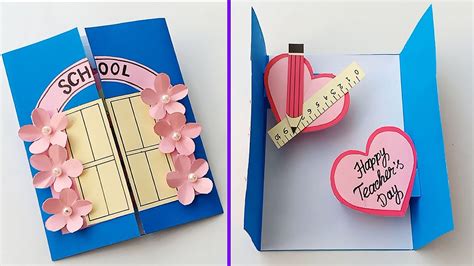 Handmade Teachers Day Card Making Ideas