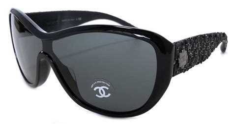 Chanel Sunglasses 5242 A Tweed Black Here Mark Women Mens Second Hand