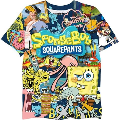 Spongebob Squarepants Boys Short Sleeve T Shirt Spongebob Patrick