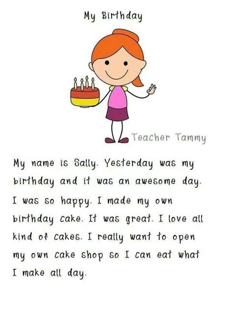 My Birthday English Worksheets For Kids English Lessons For Kids