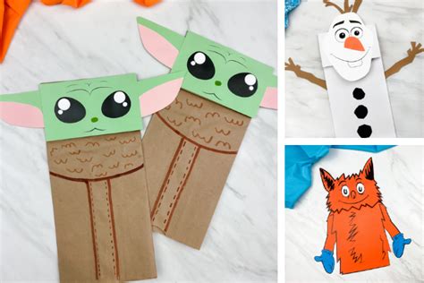 56 Easy And Fun Paper Bag Puppets With Templates