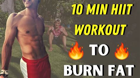 10 Minute Hiit Cardio Workout Burn Fat No Equipment Youtube