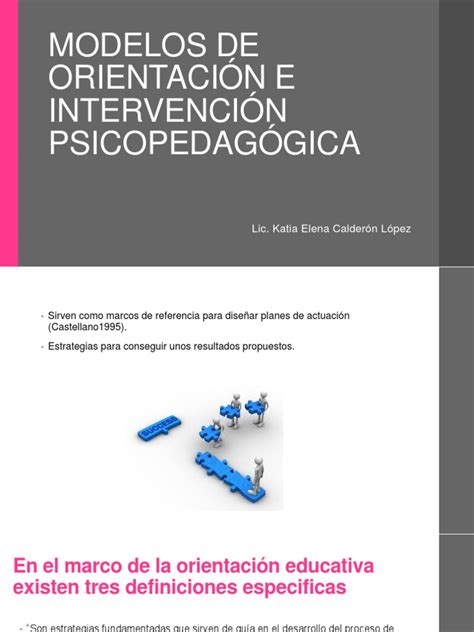 Modelos De OrientaciÓn E IntervenciÓn PsicopedagÓgica Maestros
