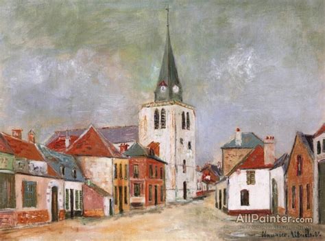 Maurice Utrillo Church In Bucquoy Close To Arras Oil Painting