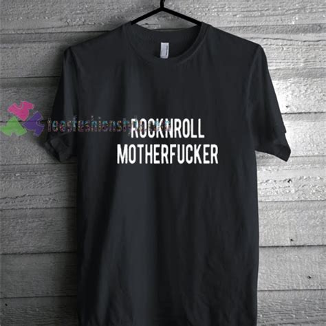 Rock N Roll Mother Fucker T Shirt T Tees Unisex Adult Cool Tee Shirts