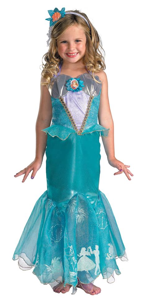 Ariel Little Mermaid Prestige Storybook Princess Girls Costume Dis50510