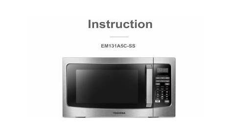 Toshiba EM131A5C-SS Countertop Microwave Oven User Manual | Manualzz