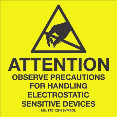 4 X 4 Attention Observe Precautions Labels Roll 500