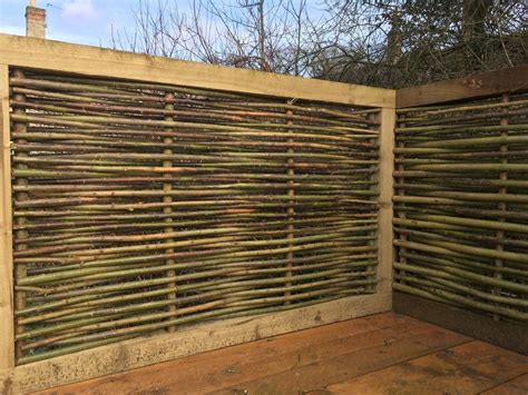 Woven Willow Screens Wonderwood Willow Fence Panels Willow Fence