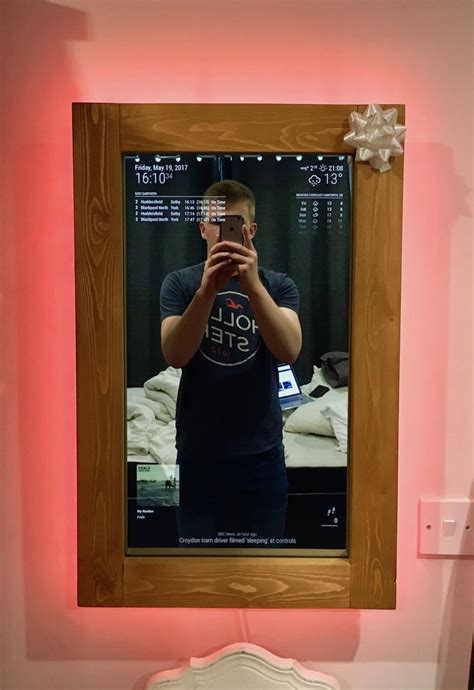 man reveals how to build your own futuristic “magic mirror” in helpful diy my modern met