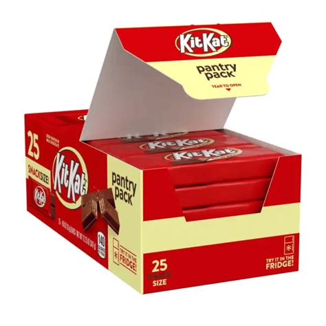 Kit Kat Milk Chocolate Snack Size Wafer Candy Individually Wrapped 25