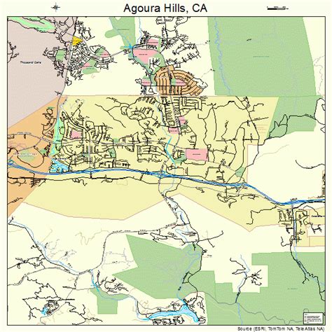 Agoura Hills California Street Map 0600394