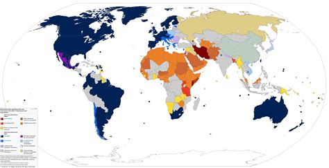 the 72 countries where homosexuality is illegal as well as the 28 countries where same sex