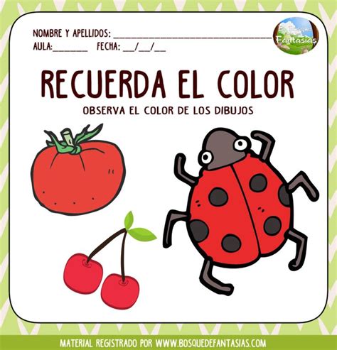 Fichas Para Aprender Los Colores Los Colores Fichas Para Aprender Y