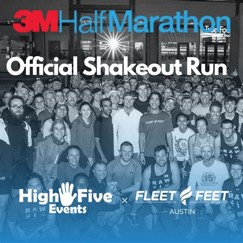 3m Half Marathon Official Shakeout Run At Fleet Feet Austin Fleet