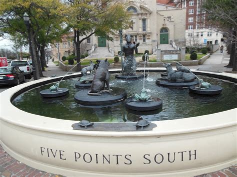 The Five Points Fountain In Birmingham Is One Of The Citys Hidden