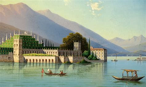 The 18 people who populate the island live in the western area. Isola Bella , Lago Maggiore; and the Bell Tower of ...