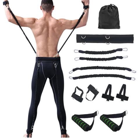 pull up elastic resistance exercise band tpe leg squat stretcher boxing fighting fitness