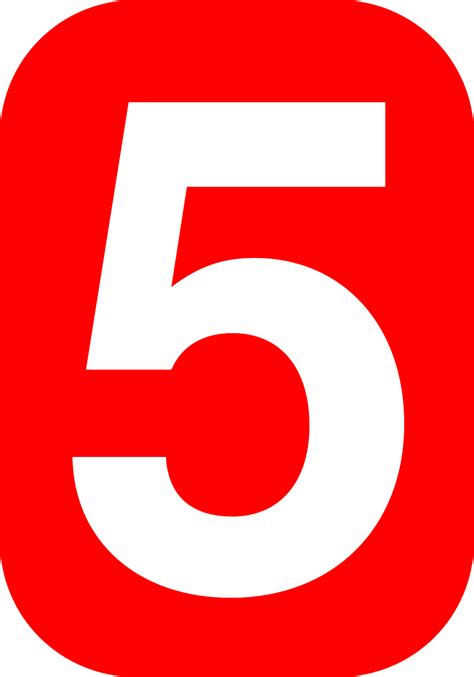 Number Five 5 Free Vector Graphic On Pixabay