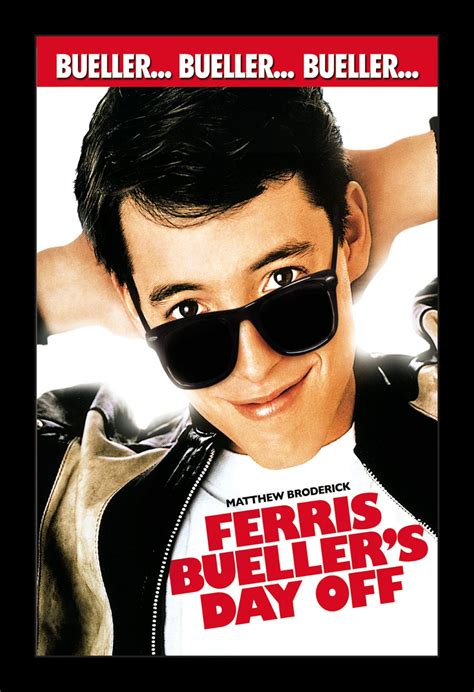 Ferris Buellers Day Off 11x17 Framed Movie Poster Etsy