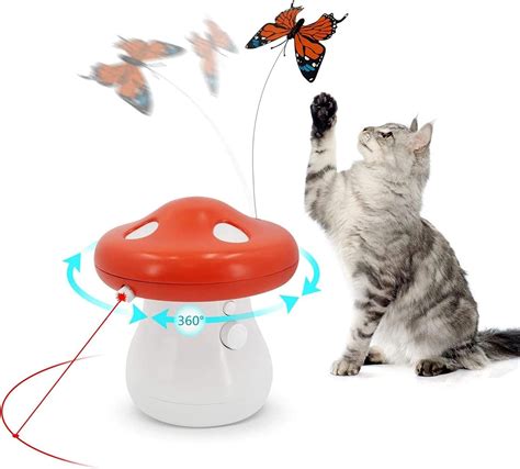 Delfino Interactive Laser Cat Toy 360 Degree Automatic Rotating Laser