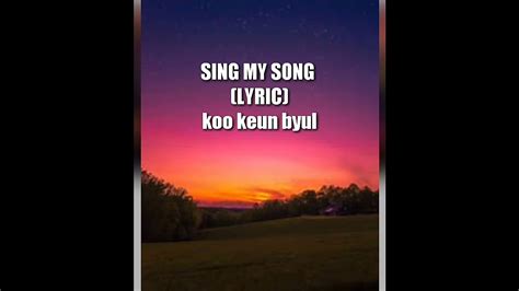 And i, i want to share. LAGU SING MY SONG(LYRIC)OST REVOLUTIONARY LOVE - YouTube