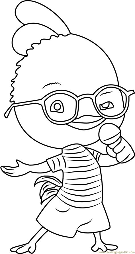 You should use this picture for backgrounds on computer with high quality resolution. Chicken Little Singing Song Coloring Page - Free Chicken ...