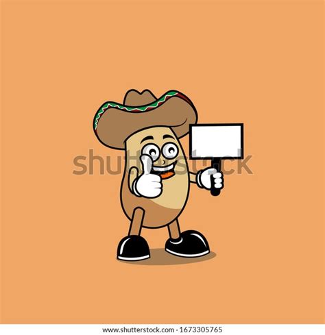 Simple Potato Mascot Vector Cartoon Potato เวกเตอร์สต็อก ปลอดค่า