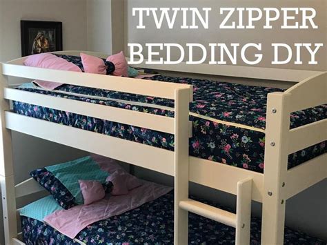 Diy zipper bedding (using sheets and blankets you already have). Twin Zipper Bedding DIY | Craftsy | Zipper bedding, Diy bed, Beddys bedding