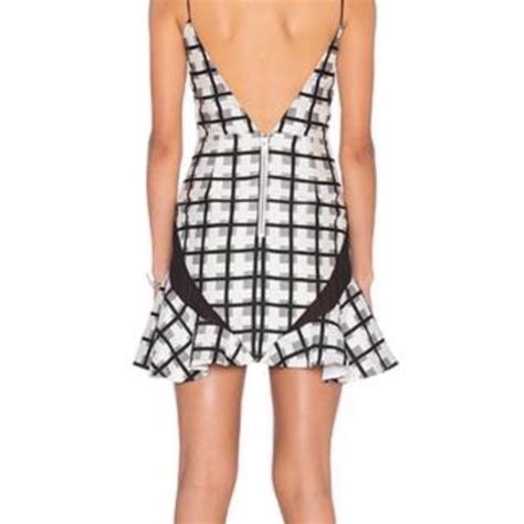 Nbd Dresses Nbd Black And White Checkered Mini Dress Poshmark