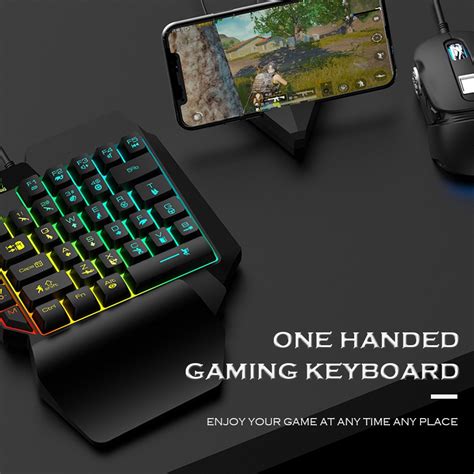 Ber Ziyoulang T1 Wired One Handed Gaming Keyboard Mouse Combo For Pubg