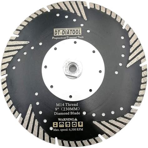 Dt Diatool Diamond Turbo Saw Blade With Slant Protection Teeth 9 Inch