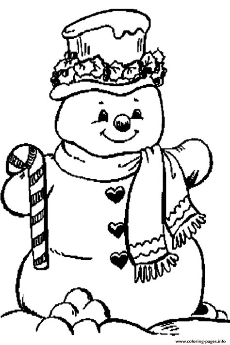 Snowman Printable Coloring Pages