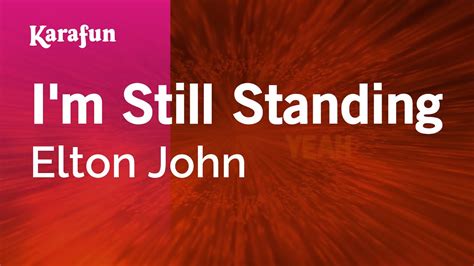 Karaoke Im Still Standing Elton John Youtube