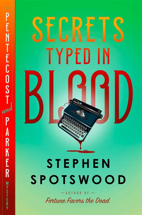 Secrets Typed In Blood Named Among Best Crime Novels Of 2022 — Stephen