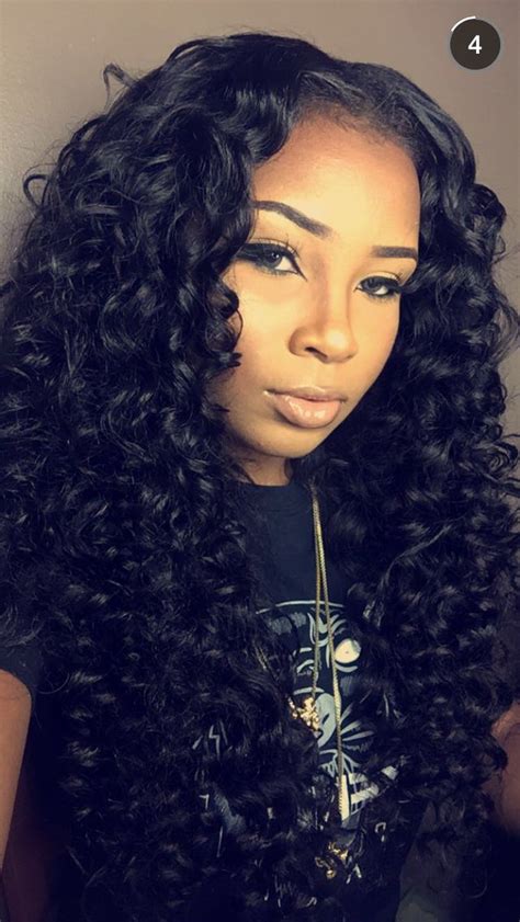 Cute Long Curly Weave Hairstyles