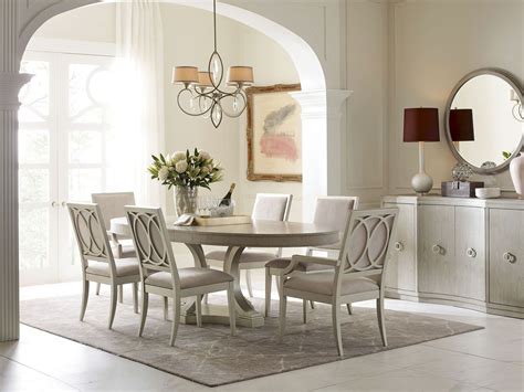 Many styles, sizes, colors & decor to choose from. Cinema Shadow Grey Oval Extendable Dining Room Set from ...