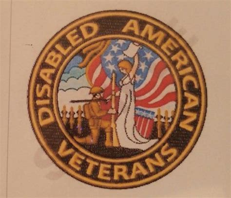 Embroidered Disabled American Veterans Logo For T Shirts Etsy