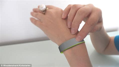 taptap vibrating wristband ensures your partner is always with you daily mail online
