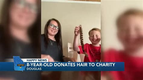 South Ga 8 Year Old Donates 16 Inches Of His Hair To Charity Youtube
