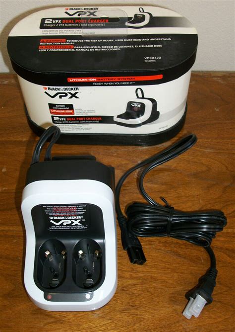 Though black & decker tools are often targeted squarely at homeowners and other casual users, the vpx line offers a lot of professional features. NEW IN BOX BLACK & DECKER VPX 2 PORT BATTERY CHARGER ...