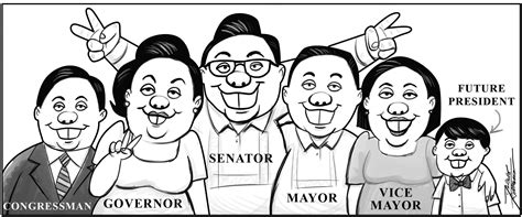 Some family members are also involved in other fields such as business and entertainment. Editorial cartoon, October 22, 2018 | Inquirer Opinion