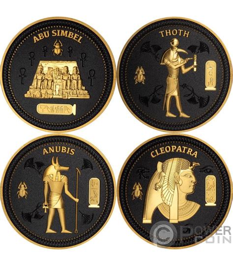 Ancient Egypt 100 Years Of Tutankhamun Set 12 Münzen 50 Cents Solomon